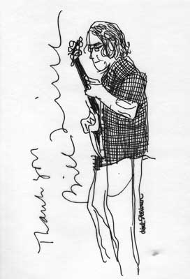 Lisl Steiner Sketch of Bill Frisell