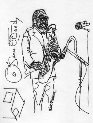 Lisl Steiner Sketch of James Moody